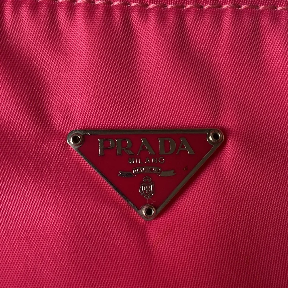 Hot pink Prada Nylon Tessutto pouchette - Picture 4 of 5